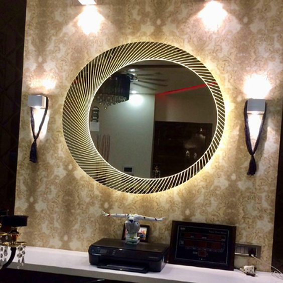 LED gold circle Design